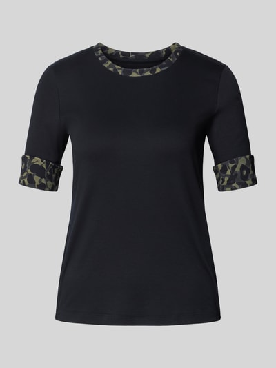 Marc Cain T-Shirt mit Ärmelumschlägen Black 2