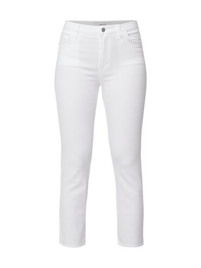 J-Brand High Rise Straight Fit Jeans Weiss 2