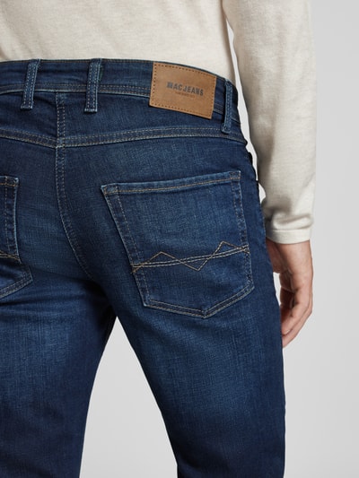 MAC Straight Fit Jeans im 5-Pocket-Design Modell 'ARNE' Dunkelblau 3