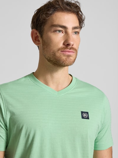 Lerros T-shirt met V-hals Mintgroen - 3