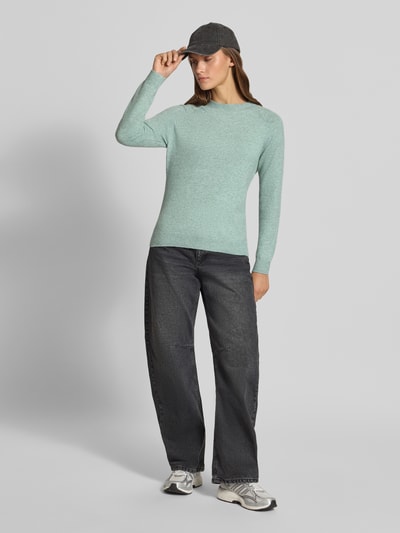 ONLY Regular Fit Pullover mit Rundhalsausschnitt Modell 'RICA' Schilf Melange 1