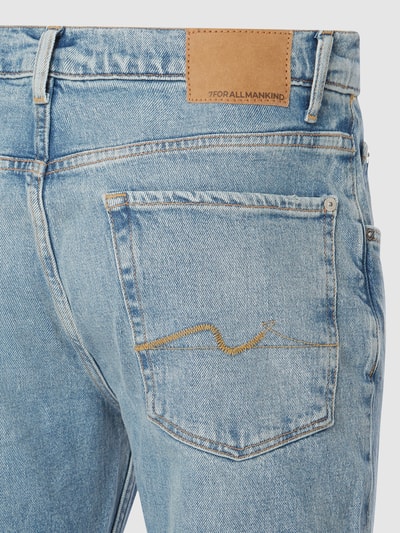 7 For All Mankind Straight Fit Jeans mit Stretch-Anteil Modell 'The Straight' Hellblau 3