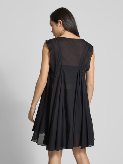 WEEKDAY Minikleid mit V-Ausschnitt Modell 'Nicki' Black 5