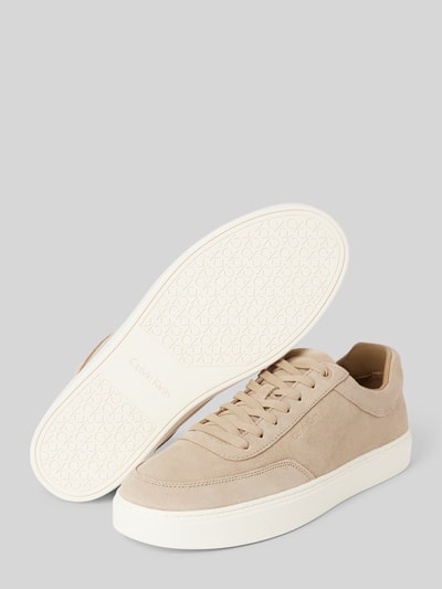 CK Calvin Klein Sneaker aus Leder Beige 4