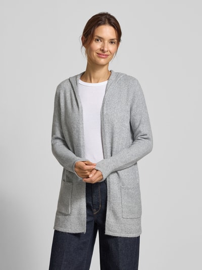 Vero Moda Kurtka z dzianiny o kroju regular fit z kapturem model ‘DOFFY’ Jasnoszary melanż 4
