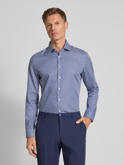 SEIDENSTICKER Koszula casualowa o kroju regular fit z kołnierzykiem typu kent model ‘New’ Granatowy 4