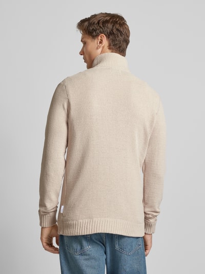 Only & Sons Gebreide pullover met opstaande kraag, model 'ETHAN' Offwhite - 5