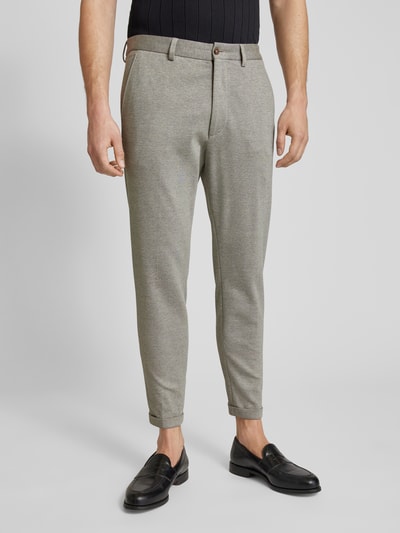 Cinque Grey Broek met haakjes- en ritssluiting, model 'CIBODO' Lichtgrijs - 4