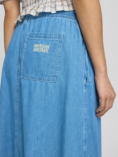 American Vintage Spódnica midi w stylu dżinsowym model 'IZEWAY' Jasnoniebieski 3
