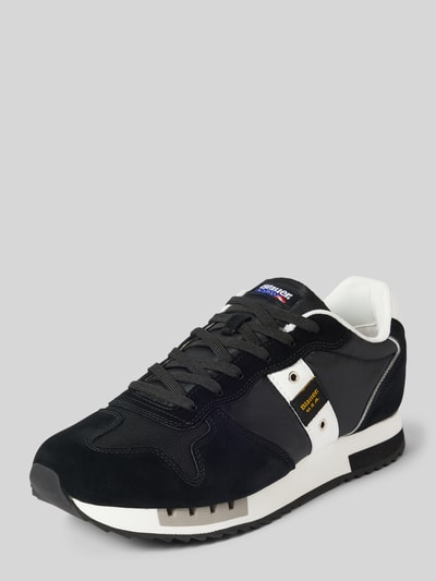 Blauer USA Sneaker mit Label-Badges Modell 'QUEENS' Black 1