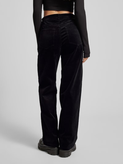 Marc O'Polo Denim Wide leg corduroy broek in 5-pocketmodel Zwart - 5