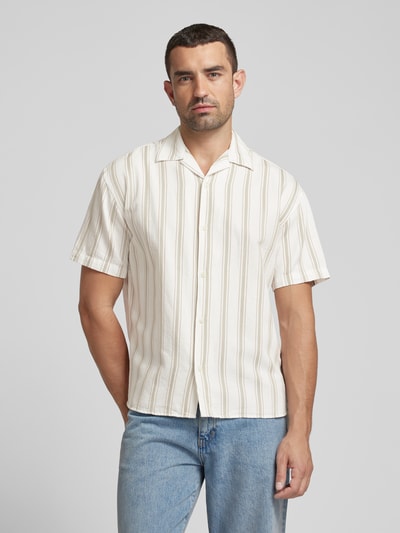 Jack & Jones Premium Vrijetijdsoverhemd met reverskraag, model 'MONTANA' Lichtgrijs - 4