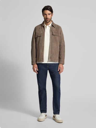 MCNEAL Poloshirt met labelstitching Ecru - 1