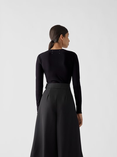Maison Margiela Body mit Rundhalsausschnitt Schwarz 5