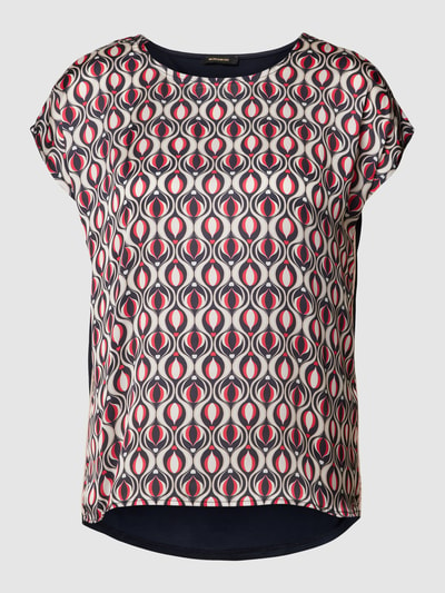 More & More Blouseshirt met all-over motief Rood - 2