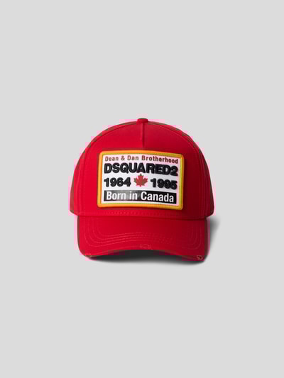 Dsquared2 Basecap mit Label-Patch Rot 4