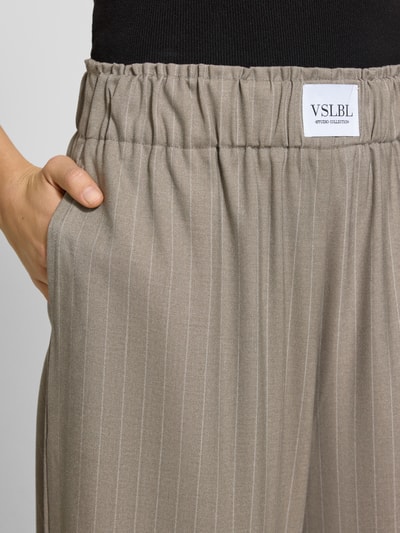 VILLA SOPHIE Stoffhose aus Viskose-Mix mit weitem Bein Modell 'CLEO' Stein 3