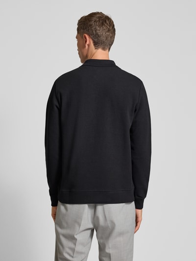 MCNEAL Pullover mit Polokragen und Knopfleiste Black 5