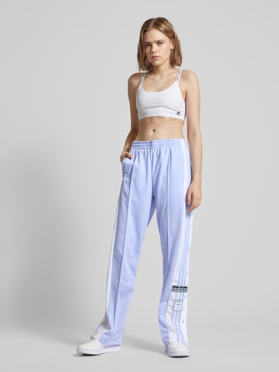 adidas Originals Regular Fit Sweatpants mit Galonstreifen Modell 'ADIBREAK' Violett 1