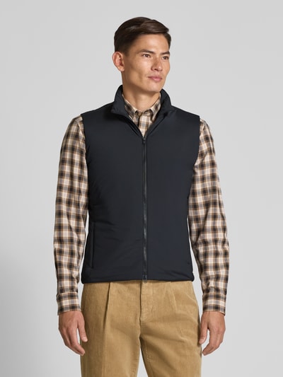 SCANDINAVIAN EDITION Kamizelka o kroju regular fit ze stójką model ‘Map’  4