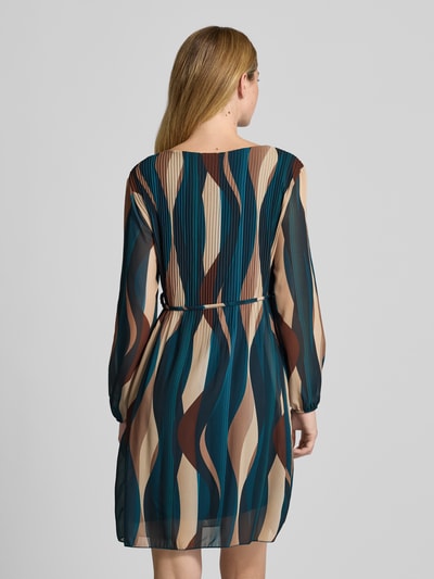 ZABAIONE Minikleid mit Bindegürtel Modell 'Sa44raa' Dunkelgruen 5