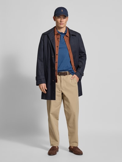 Barbour Tailored Fit Poloshirt aus reiner Baumwolle Jeansblau 1