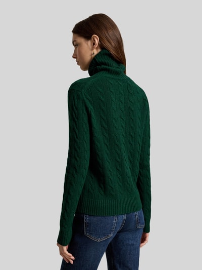 Polo Ralph Lauren Sweter z golfem o kroju regular fit z mieszanki wełny i kaszmiru Ciemnozielony 5