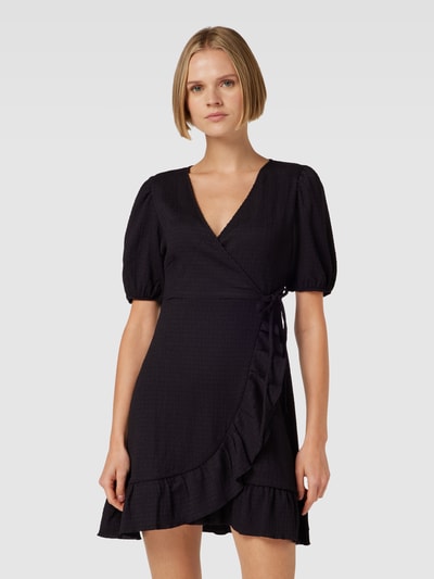 Gina Tricot Wickelkleid in Minilänge Modell 'Roza' Black 4