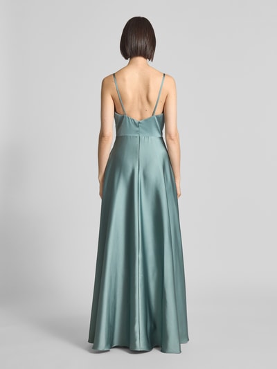 Laona Avondjurk in wikkellook Aquablauw - 5