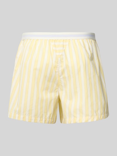 TOMMY HILFIGER Szorty od piżamy o kroju regular fit z elastycznym pasem z logo Żółty 3