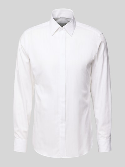 ETERNA Koszula biznesowa o kroju slim fit z kołnierzykiem typu kent Biały 2