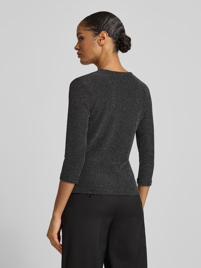 Christian Berg Woman Selection Blusenshirt in Wickel-Optik Silber 5