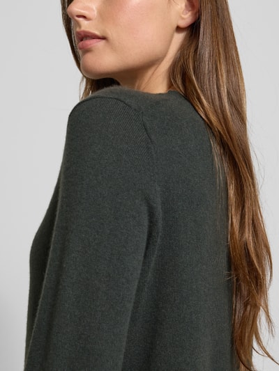 Christian Berg Woman Strickpullover aus reinem Kaschmir Dunkelgruen 3