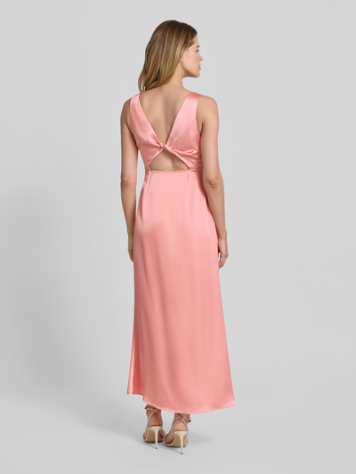 VERO MODA Schmales Abendkleid mit Rosen-Applikation Modell 'GIANNA' Koralle 5