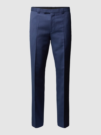 HUGO Extra slim fit pantalon van zuivere scheerwol, model 'Hesten' Marineblauw - 2