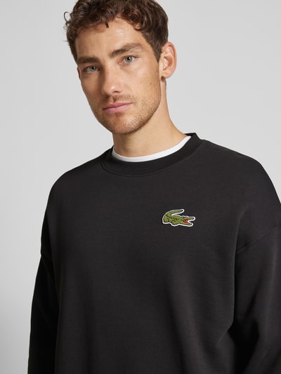 Lacoste Sweatshirt mit Logo-Patch Black 3