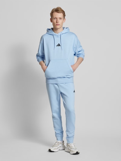 ADIDAS SPORTSWEAR Hoodie  aus reiner Baumwolle mit Känguru-Tasche Bleu 1