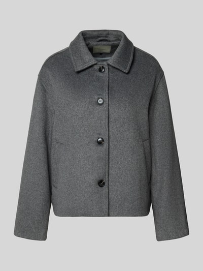 Neo Noir Wolljacke mit Umlegekragen Modell 'Hamra' Anthrazit 2