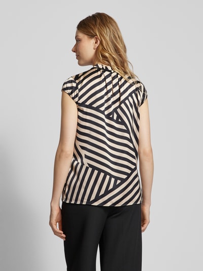 comma Blouse met opstaande kraag Zwart - 5