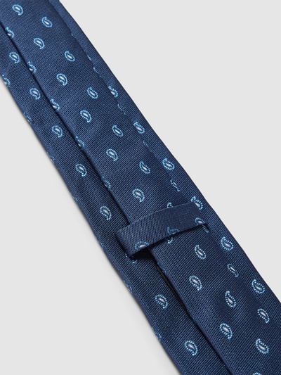 BOSS Slim Fit Seidenkrawatte mit Paisley-Muster Marine 3