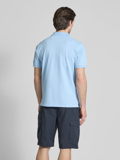 MC2 Saint Barth Regular Fit Poloshirt mit V-Ausschnitt Modell 'CHARLES' Hellblau 5