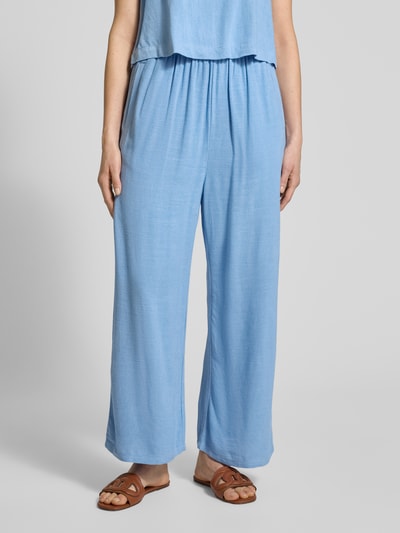 Jake*s Casual Spodnie materiałowe z szeroką nogawką i elastycznym pasem Błękitno-niebieski 4