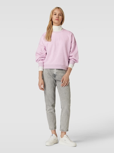 JAKE*S STUDIO WOMAN Sweatshirt mit Rundhalsausschnitt und überschnittenen Schultern Rosa 1