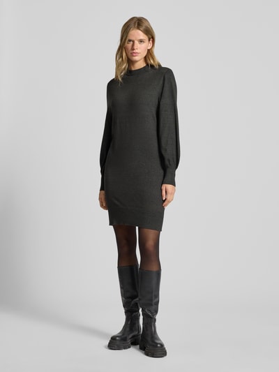 Only Figurumspielendes Strickkleid aus Viskose-Mix Modell 'LABELLE' Anthrazit Melange 1