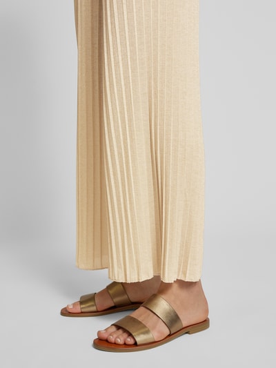 ZABAIONE Stoffen broek met verkorte pasvorm Beige - 3