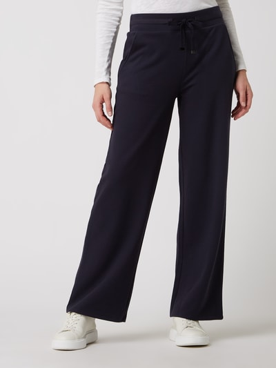 s.Oliver RED LABEL Gebreide broek met elastische band  Marineblauw - 4