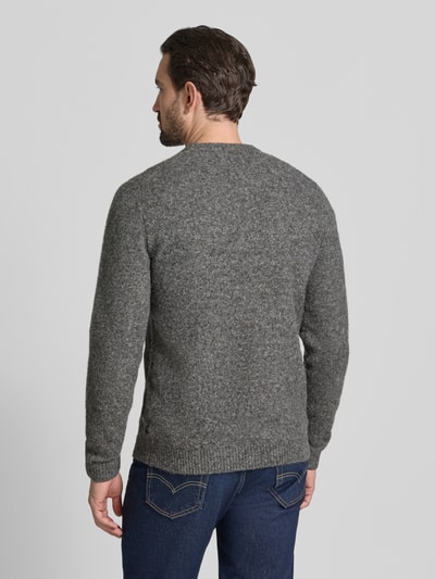 Jack & Jones Premium Gebreide pullover met ribboorden, model 'BLASIMON' Middengrijs gemêleerd - 5