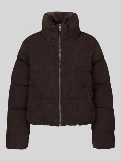 ONLY Steppjacke mit hohem Stehkragen Schoko 2