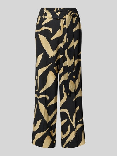 MANGO Stoffhose mit Stoffgürtel Black 2