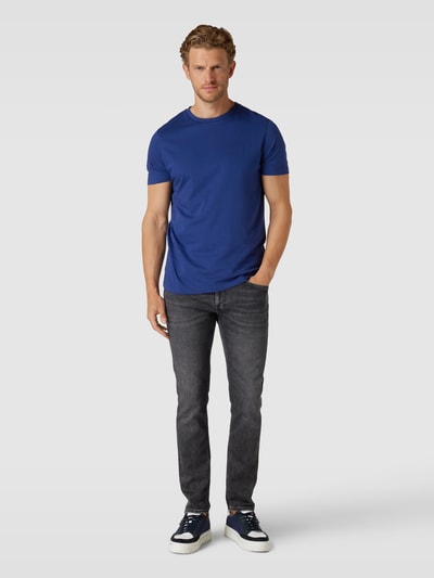 JOOP! Collection T-shirt van katoen met labeldetail, model 'Cosimo' Blauw - 1